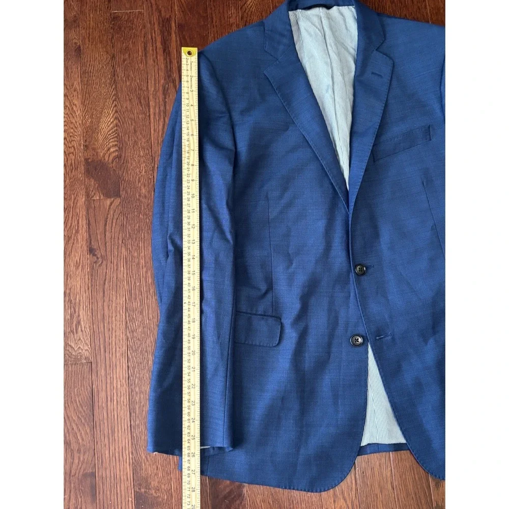 Brooks Brothers Explorer Regent Fit Blue Wool Blend Sport Coat Blazer 42R